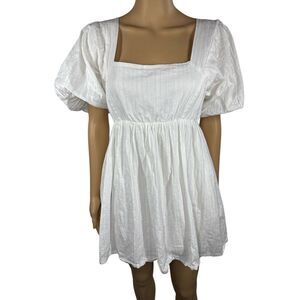 Anthropologie MABLE Puff‎ Sleeve Babydoll Dress  Size M, Feminine & Flirty
